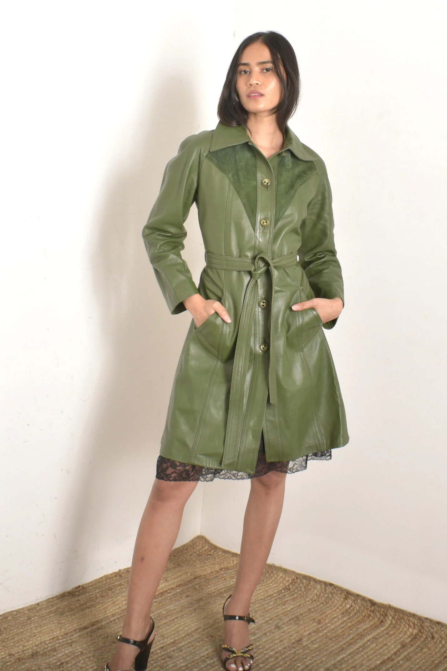 【USED】 LUZeSOMBRA jacket green L Short jacket in Toscana lambskin - green - Yves Salomon – Yves